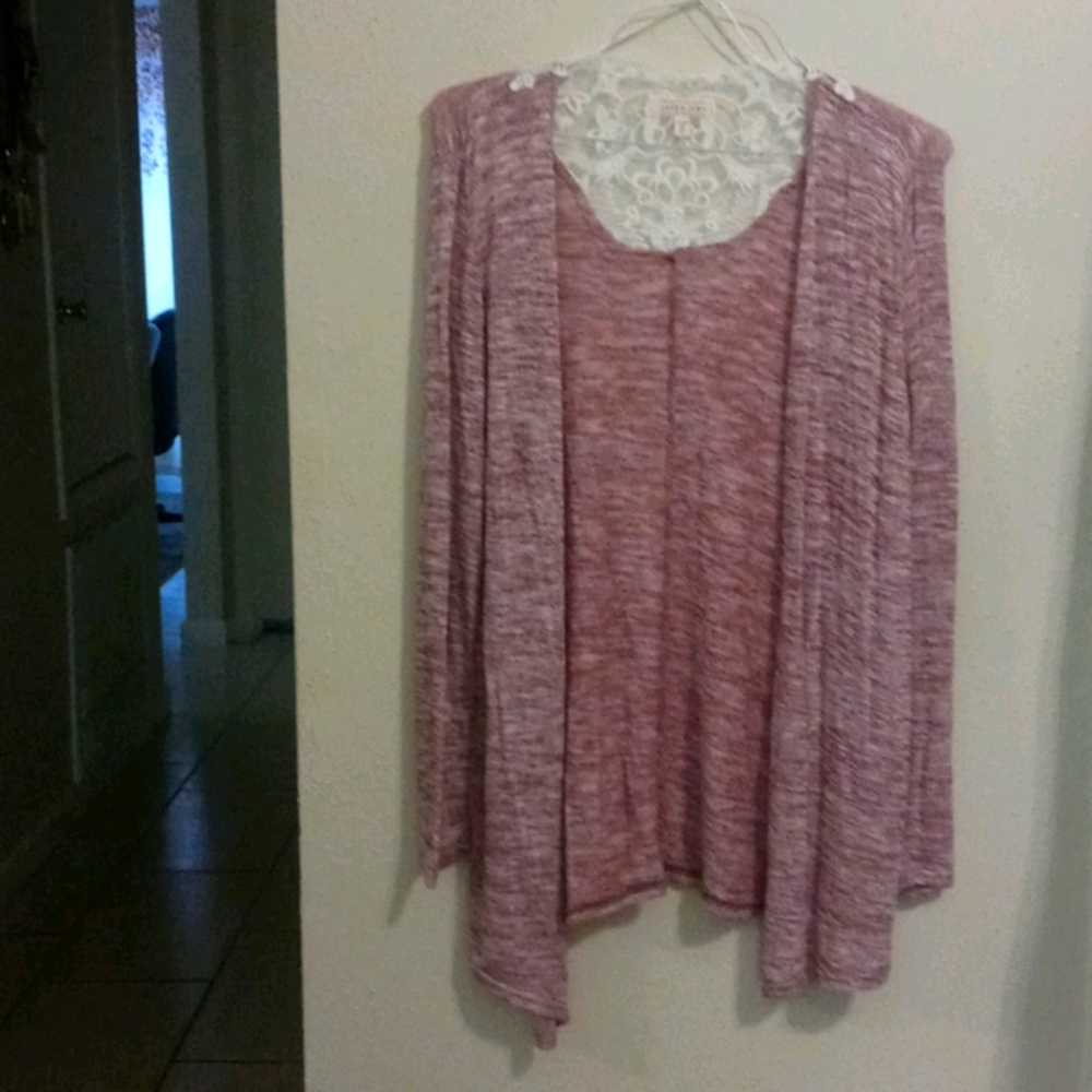Open front cardigan